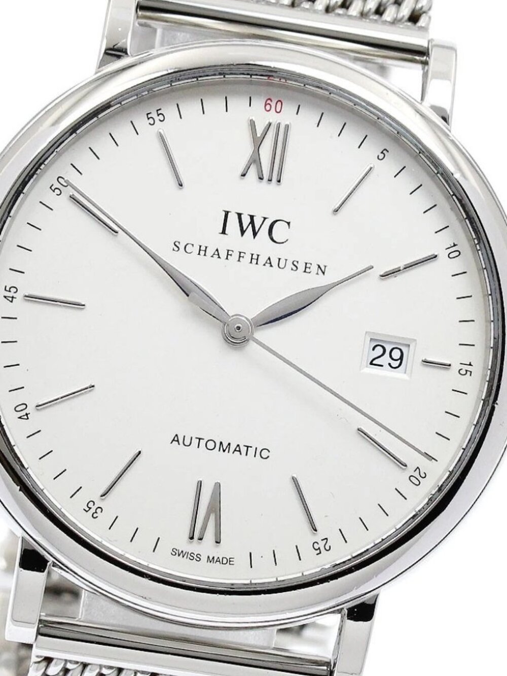 IWC SCHAFFHAUSEN Portofino IW356505 Date Silver Dial Automatic Men's_883524